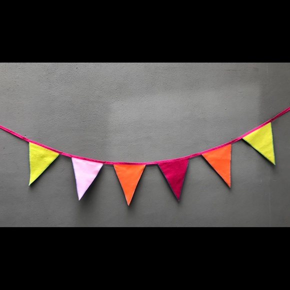 Mexicotodocorazon Flamingo bunting flag decoration - Picture 6 of 7